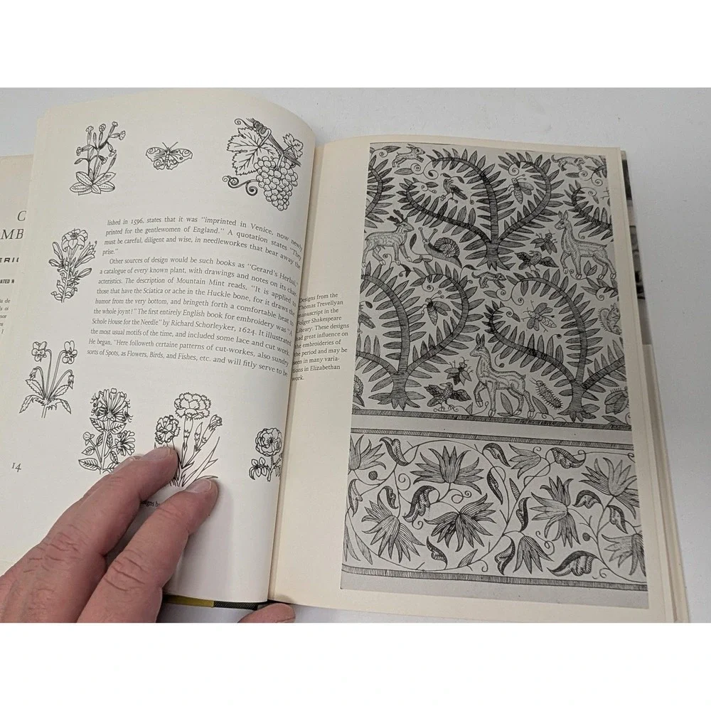Crewel Embroidery Erica Wilson Kagan 1962 Hardcover Dust Jacket Illustrated
